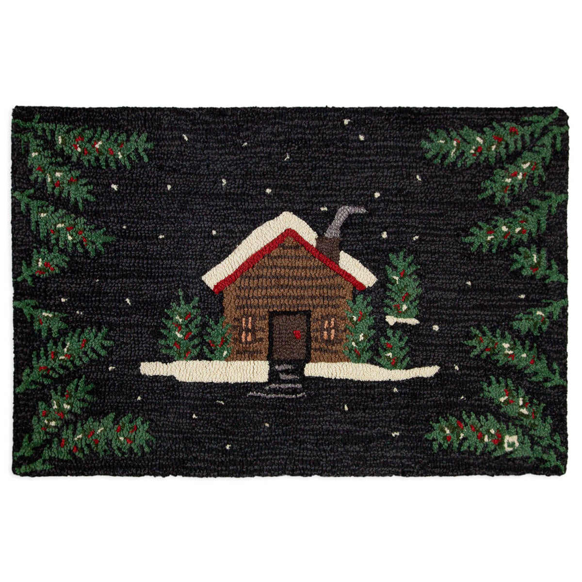 Quiet Cabin Hooked Wool Rug - 2 x 3