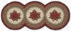 Poinsettia Bloom Tri-Circle Table Runner