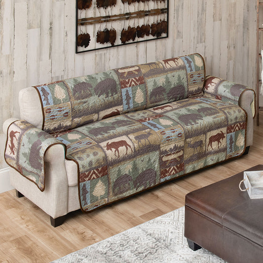Mountain Scenes Sofa Cover - CLEARANCE