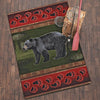 Black Bear Tracks Rug - 5 x 8