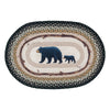 Mama Black Bear & Cub Braided Oval Rug