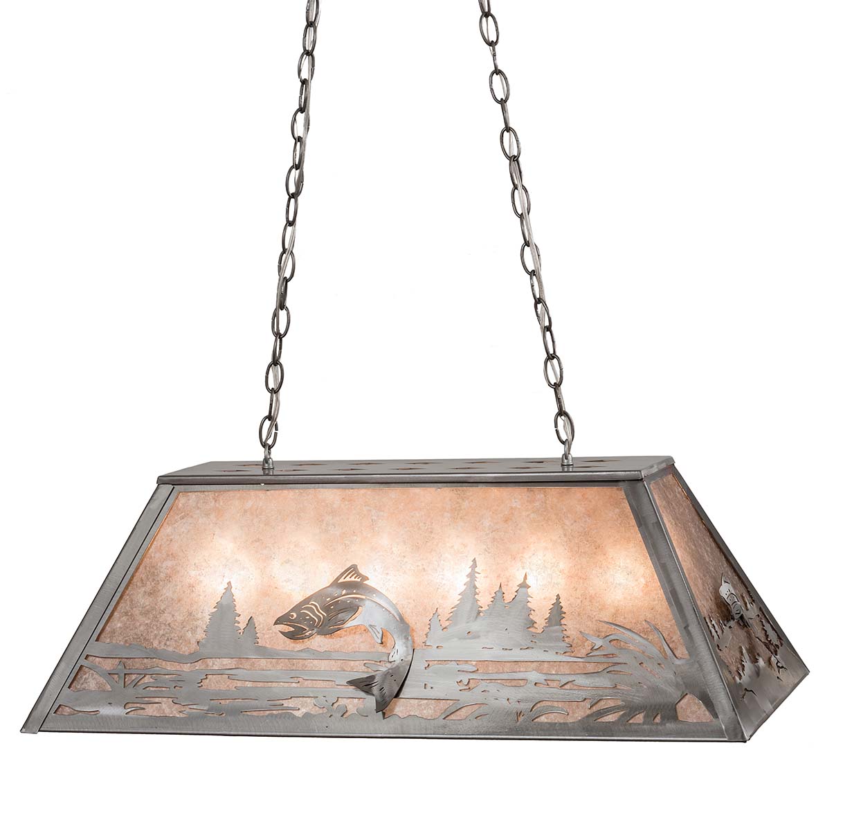 Jumping Trout Oblong Pendant Light
