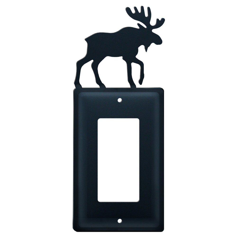 Wrought Iron Moose Single GFI Cover - OUT OF STOCK UNTIL 07/18/2026