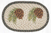 Pinecone Flourish Oval Placemats - Set of 2