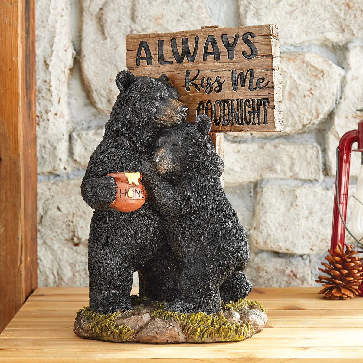 Kiss Me Goodnight Bear Sculpture