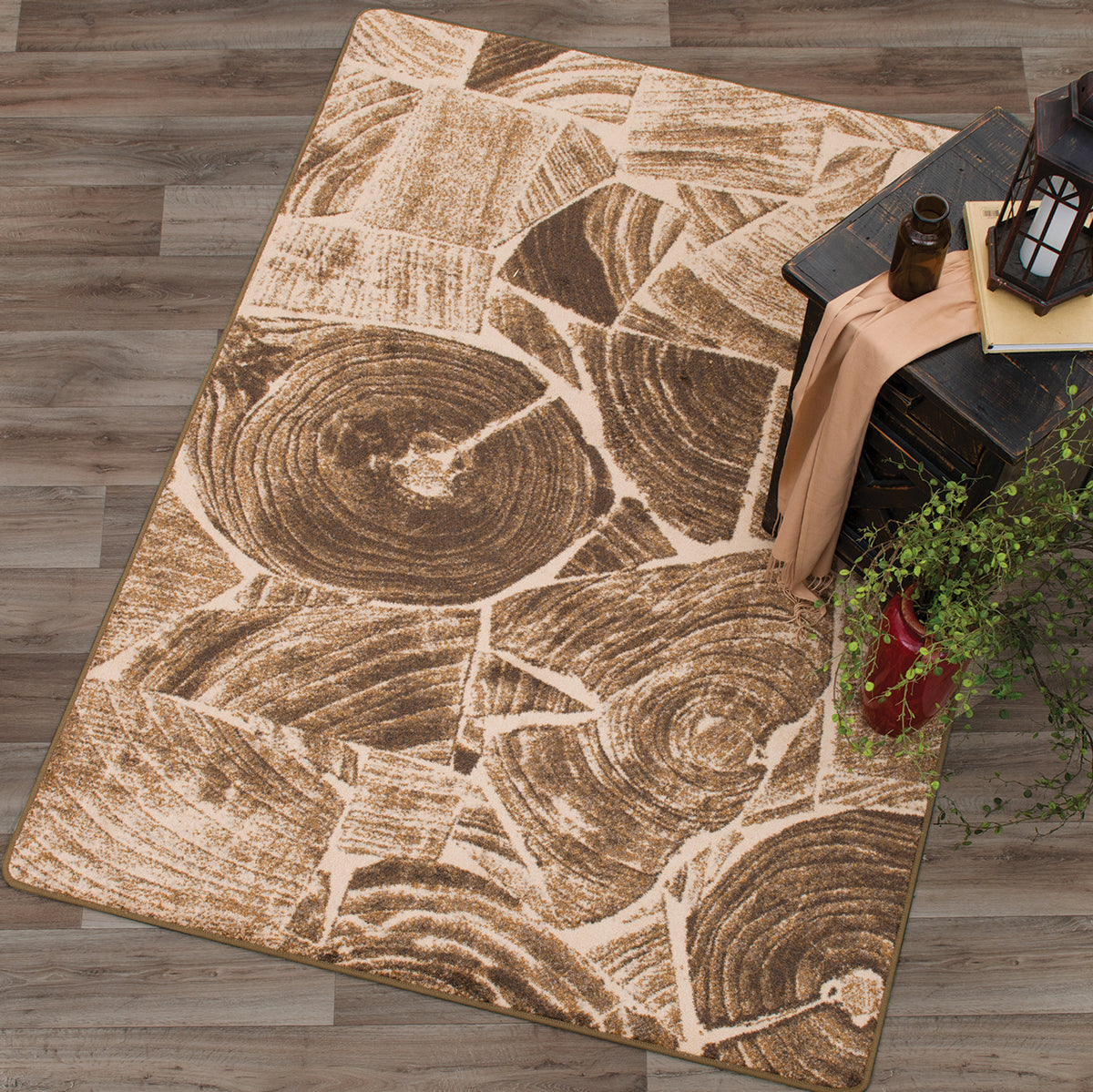 Woodsman Collage Rug - 4 x 5