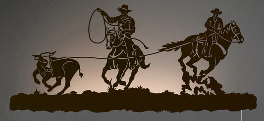 Team Roper Back Lit Wall Art