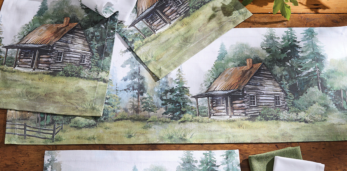 Cabin Retreat Table Runner - 36 Inch