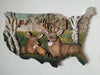 Woodland Deer USA Wall Art