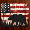 Patriotic Bear Throw