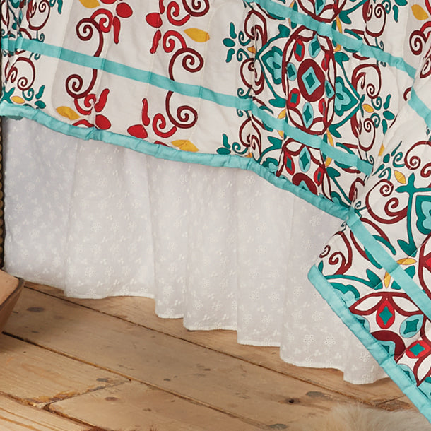 Eyelet Bedskirt - Queen