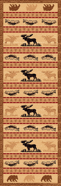 Wildlife Stripe Rug - 2 x 7