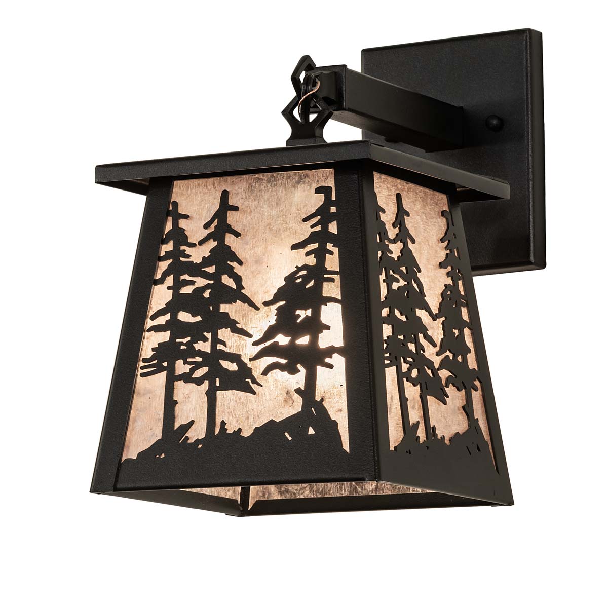 Towering Pines Lantern Wall Sconce
