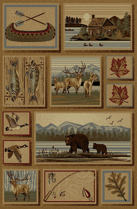 Lakeside Wildlife Rug - 8 x 11