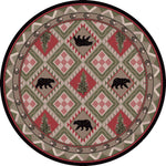 Quilted Forest Rug - 8 Ft. Round