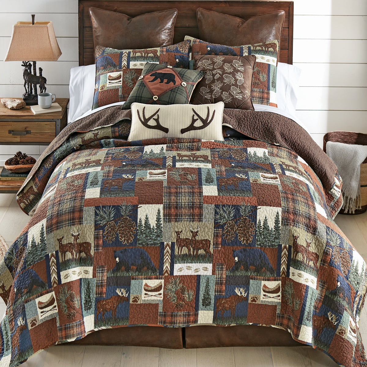 Tahoe Wildlife Quilt Bed Set - Twin- SALE