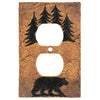 Bear Forest Stone Outlet Cover