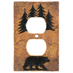 Bear Forest Stone Outlet Cover