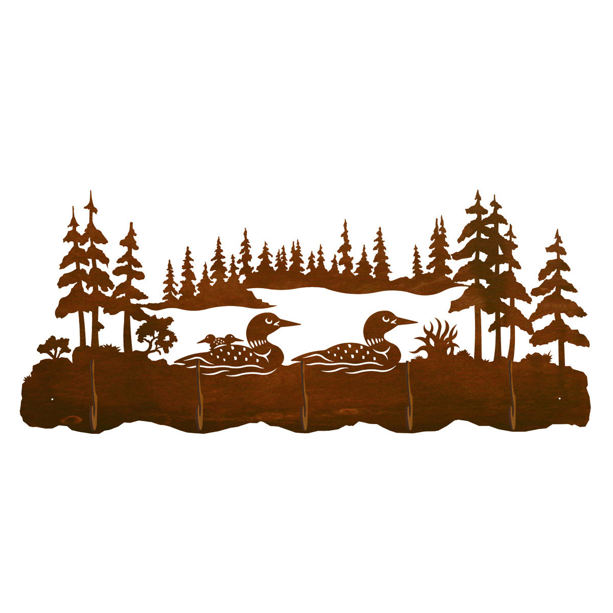 Loon Scenic 5 Hook Coat Rack