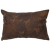 Settler Leather Rectangle Pillow with Leather Back