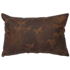 Settler Leather Rectangle Pillow with Leather Back