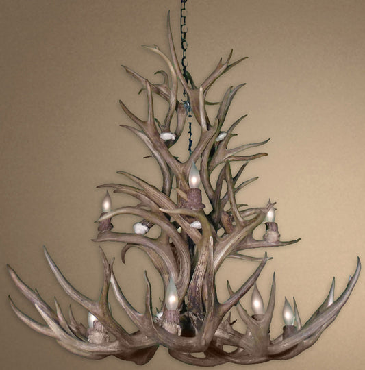 Real Mule Deer Chandelier