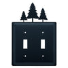 Wrought Iron Pines Double Switch Cover - OUT OF STOCK UNTIL 07/18/2026
