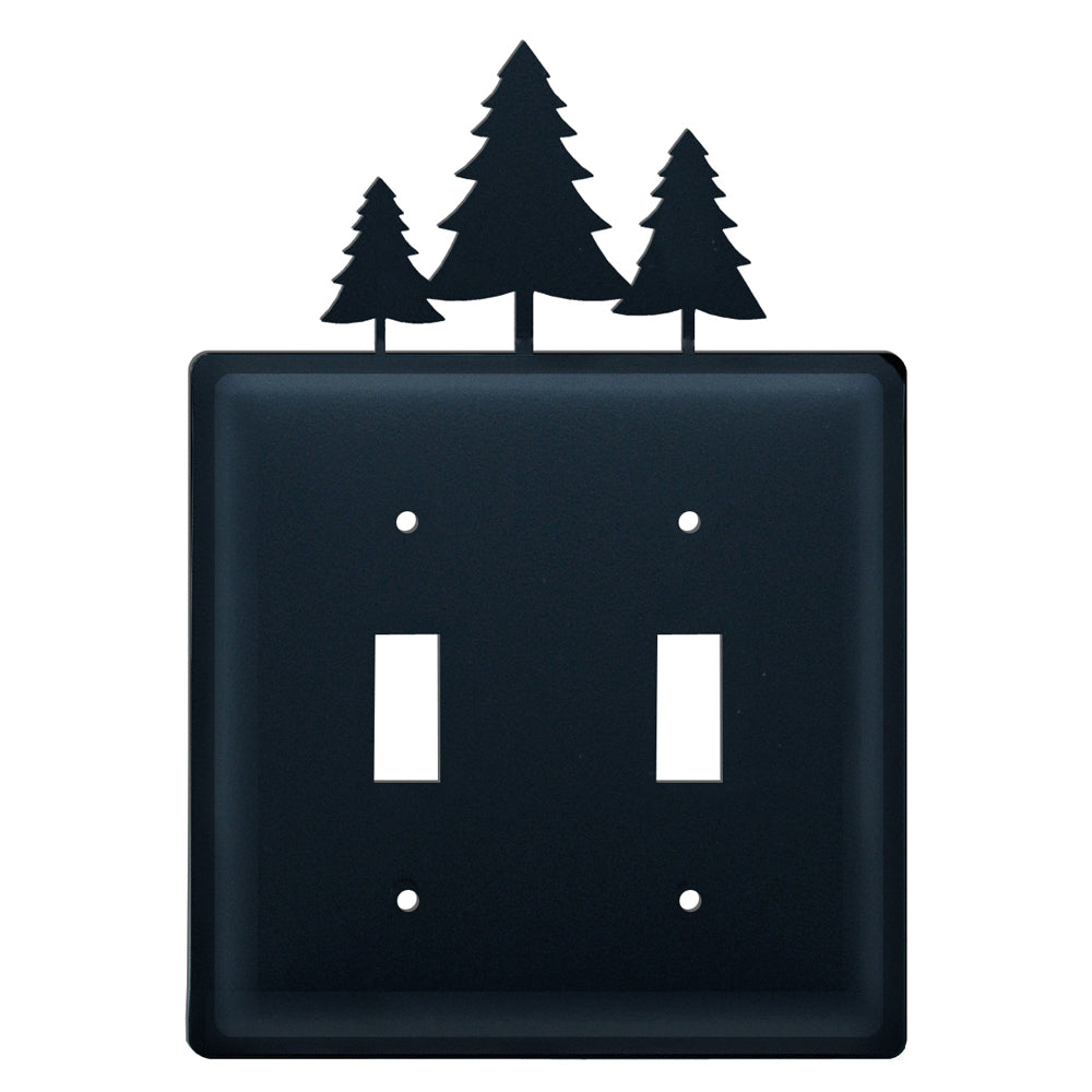 Wrought Iron Pines Double Switch Cover - OUT OF STOCK UNTIL 07/18/2026