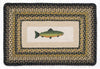 Rainbow Trout Braided Jute Rug