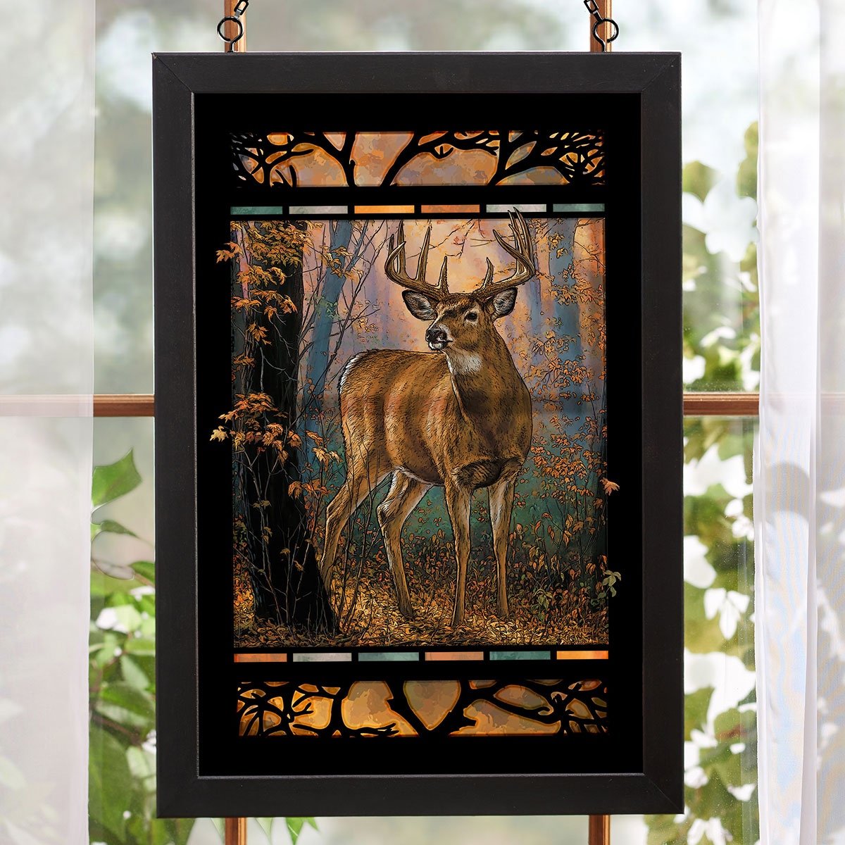 Autumn Mist Stained Glass Art