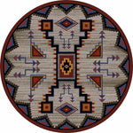 Tribal Rain Blue Rug - 8 Ft. Round