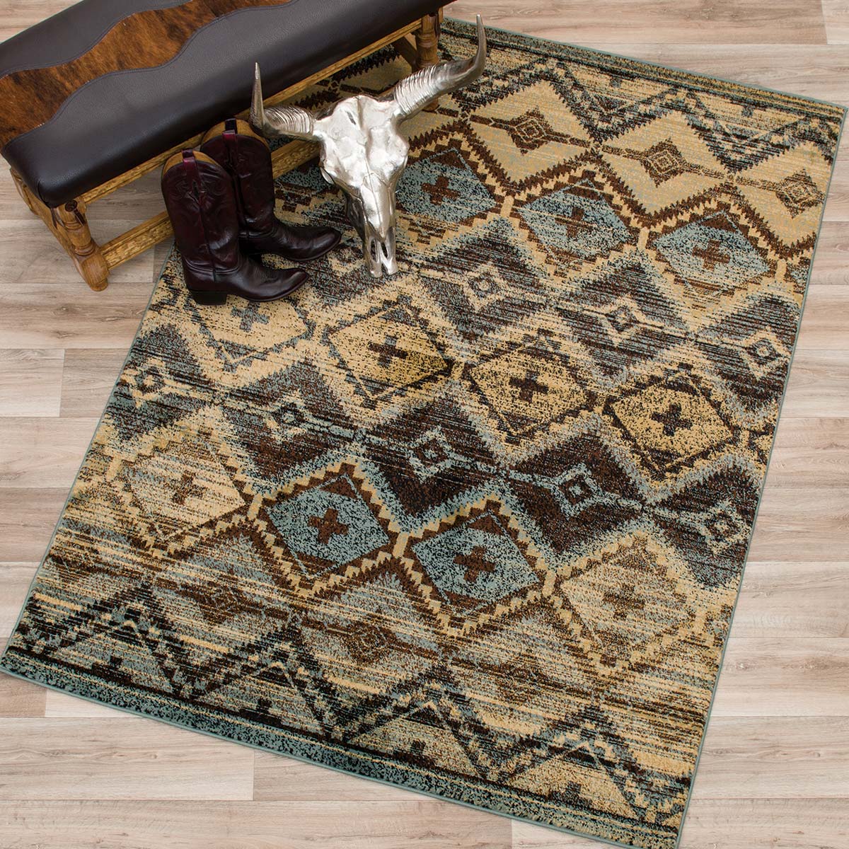 Diamond Cross Rug - 8 x 10 - OUT OF STOCK UNTIL 06/18/2026
