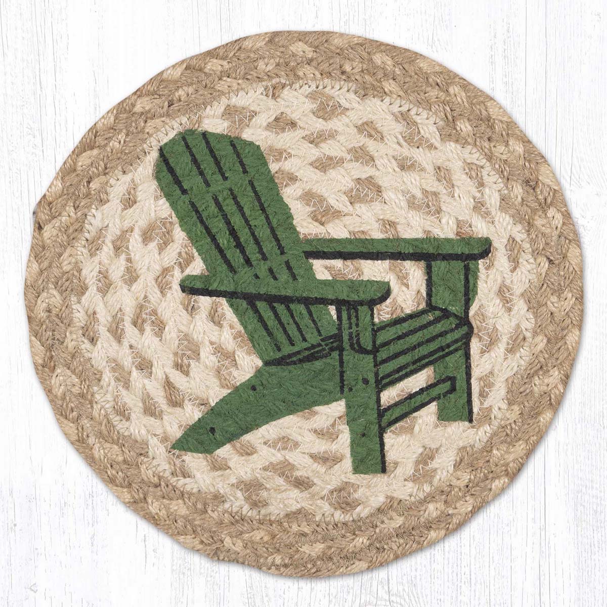 Serene Green Chair Trivets - Set of 3