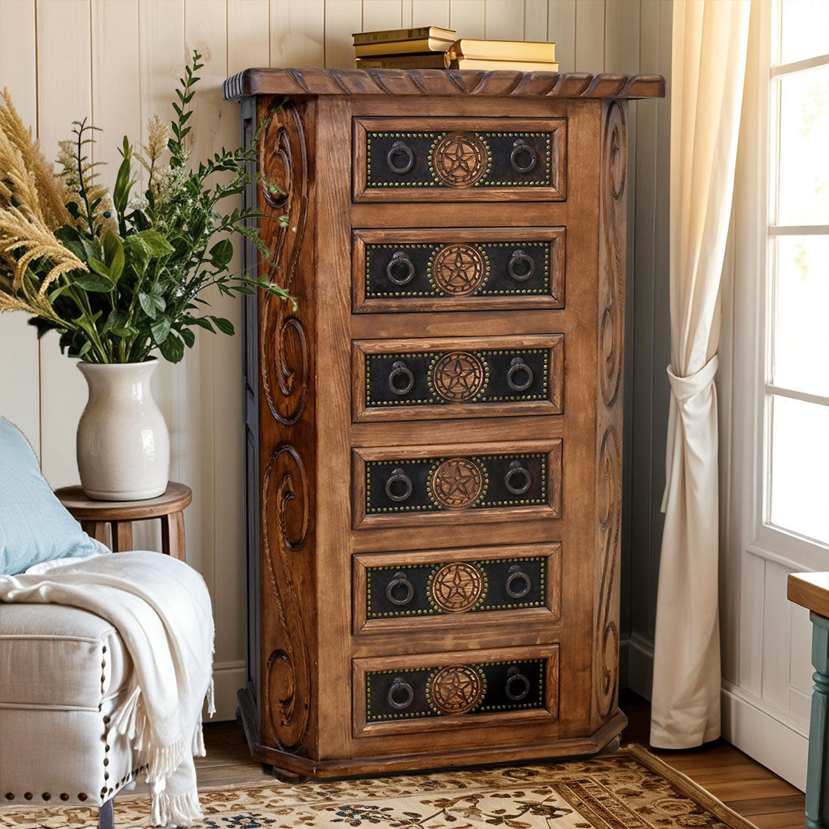 Texas Star Cowhide Bedroom Furniture