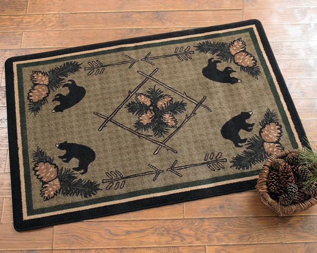 Pinecone & Bears Rug - 5 x 8