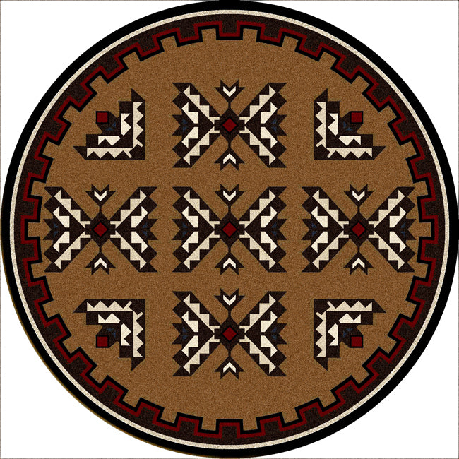 Cami Blanket Southwestern Rug - 8 Foot Round