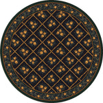 Pinecone Haven Green Rug - 8 Ft. Round