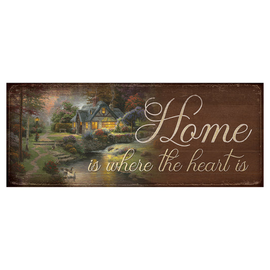 Heart & Home Wood Sign