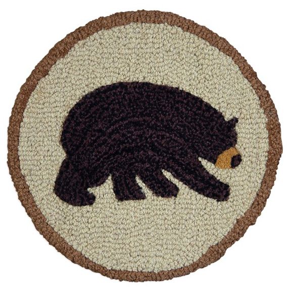 Vermont Bear Hooked Chair Pad - Set of 2