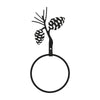Wrought Iron Pinecone Towel Ring