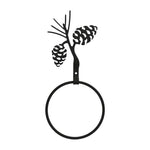 Wrought Iron Pinecone Towel Ring