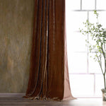 Copper Luxe Velvet Curtain
