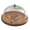 Pointed Leaf Cheese Board with Dome