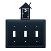 Outhouse Triple Switch Cover