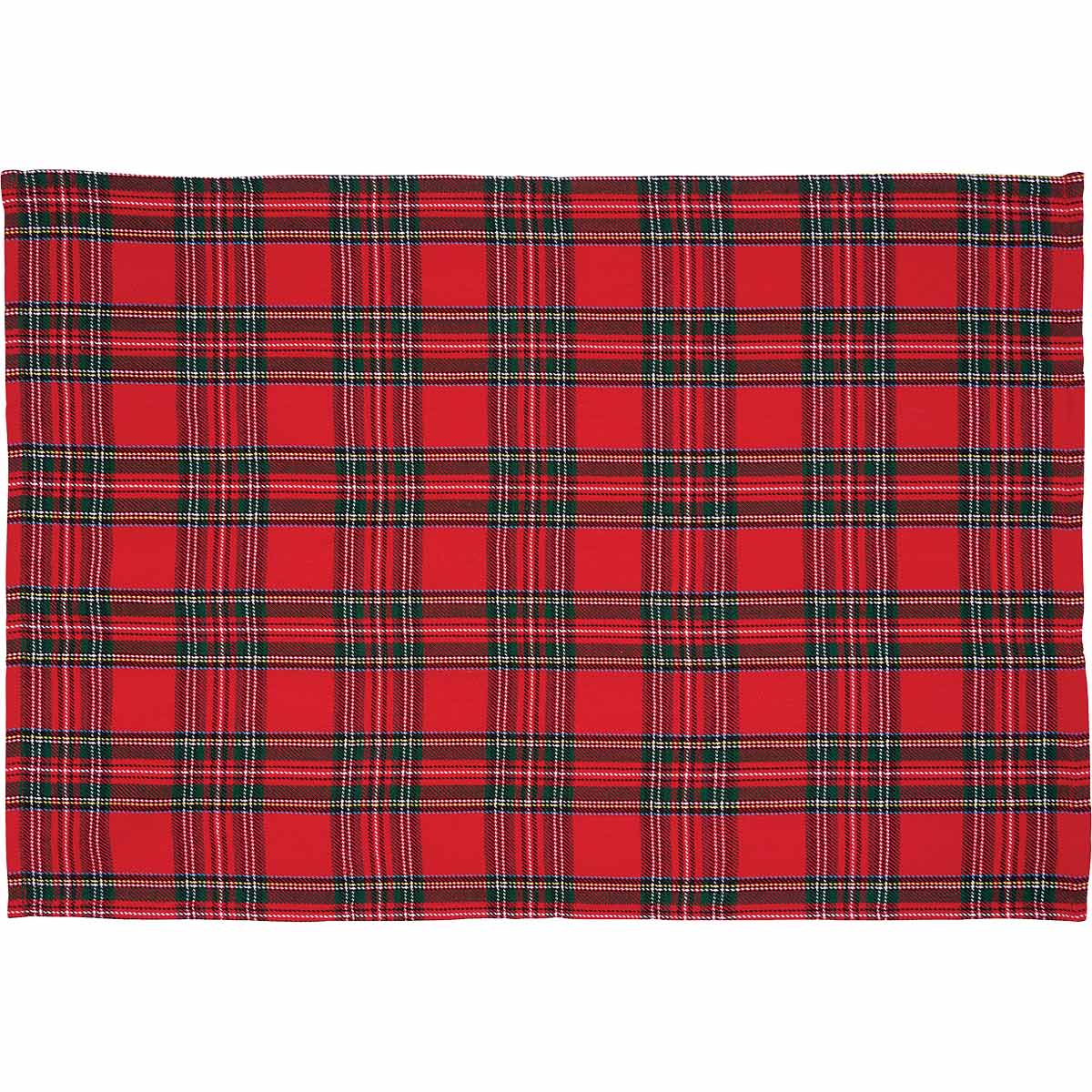 Red Tartan Plaid Placemats - Set of 6 - OUT OF STOCK UNTIL 08/06/2026