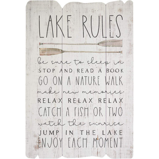 Lake Rules Wall Art