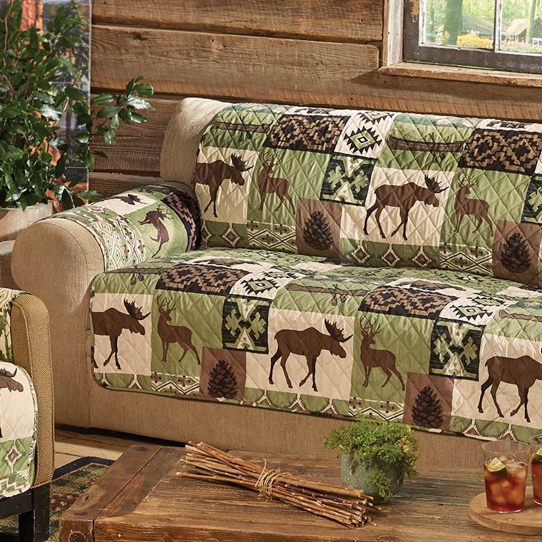 Sage Wilderness Loveseat Cover