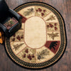 Timber Woods Bear Rug - 8 x 10 Oval