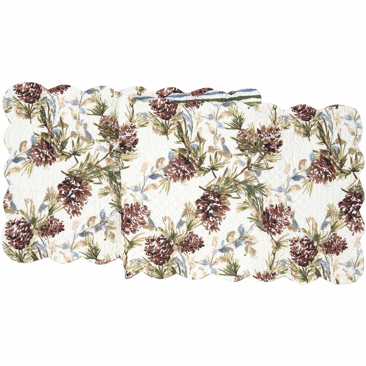 Peaceful Pinecones Reversible Table Runner