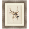 Watercolor Animal Study IV with Mat Framed Print